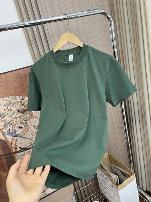 索罗娜面料！速干防晒凉感！2025夏季多色情侣款纯色运动休闲短袖T恤！ 商品图5