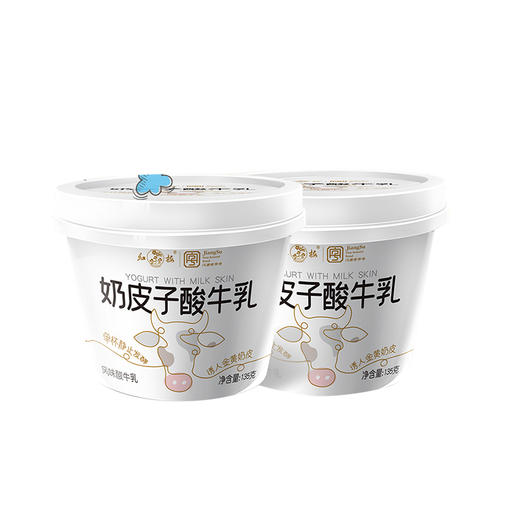 【红梅乳业】奶皮子酸牛乳135g*12 商品图1