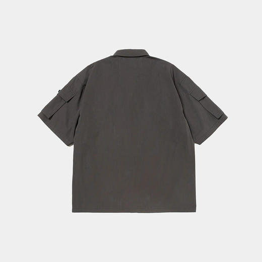 meanswhile Trinity Chambray Safari 机能性面料军事风短袖衬衫 商品图4