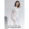 VICTORIA&VERA夏季“月汐刻度”韩版小清新设计感横条收腰短袖针织衫 商品缩略图6