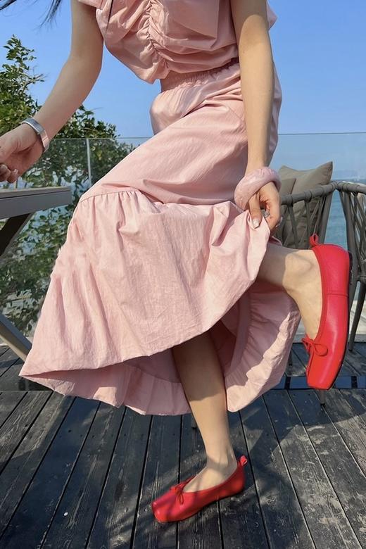 ANSUABEL 宽松皱褶上衣半裙套装 18054 商品图2