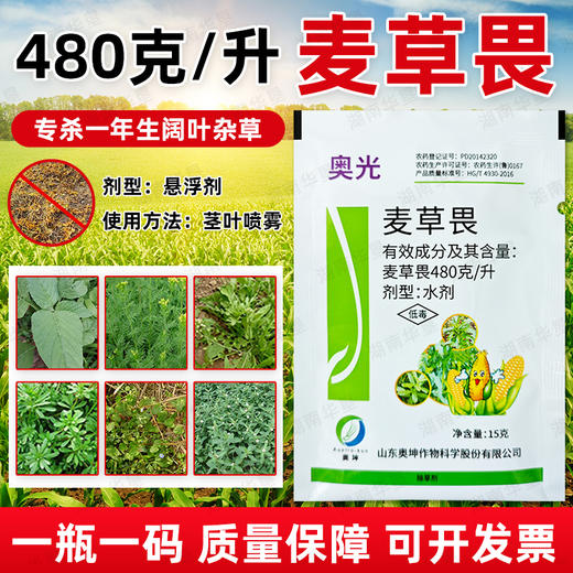 奥光48%麦草畏玉米田除阔叶杂草圆叶杂草专用除草剂农药正品农用 商品图1