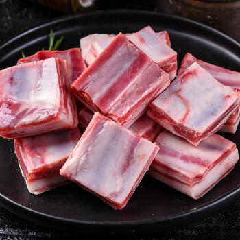 西鲜记宁夏盐池滩羊原切羔羊小排净重1斤 180天羔羊满肉羊肉食材生鲜 商品图3