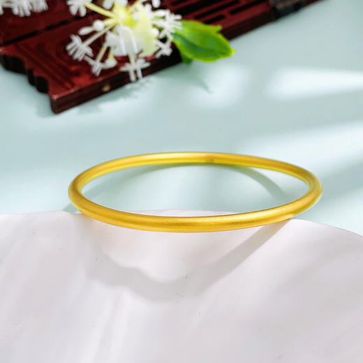 【限时克减150元】足金999 #电商超轻  #标重  古法空心素圈手镯（面宽约2.8-3.2mm）(AUGFSZ00001-2)（预售产品下单后不退款不退货不换货不补差价） 商品图1