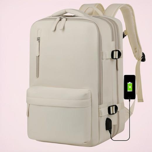 出游季！【可扩容双肩包，容量一切刚刚好~】双肩包大容量短途轻便出差 大学生书包行李包 笔记本电脑包旅行背包-QQ 商品图1