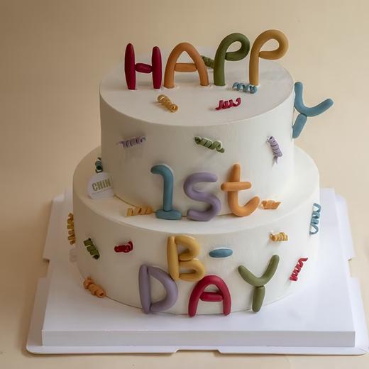 ins简约彩色字母蛋糕 商品图1