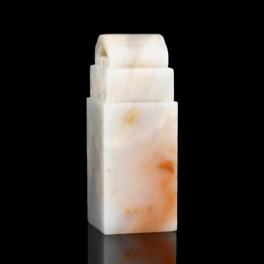 孤品016725-老挝石红花冻博古钮方章-3.0*3.0*7.6cm 商品图3