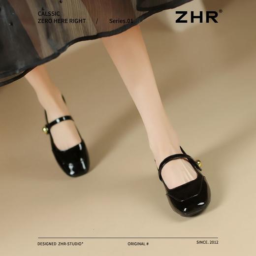 ZHR则则时尚百搭玛丽珍鞋2025新款法式软底浅口单鞋气质小皮鞋女 商品图3