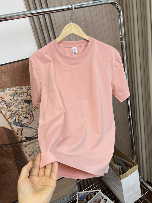 索罗娜面料！速干防晒凉感！2025夏季多色情侣款纯色运动休闲短袖T恤！ 商品图7