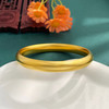 【限时克减150元】足金999.9 #超轻 古法空心固口手镯泥鳅背素圈手镯（面宽约9.5-9.9mm，厚约5.4mm）(ANWGFSZ00915-4)预售产品下单后不退款不退货不换货不补差价 商品缩略图1