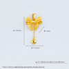 【限时克减150元】足金999.9 【精品】心形流苏蝴蝶结吊坠（不含链）(DZ00795)（预售产品下单后不退款不退货不换货不补差价）（预售产品下单后不退款不退货不换货不补差价） 商品缩略图5