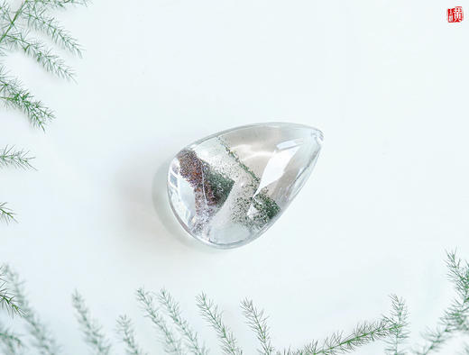 【森澜】绿幽灵水晶吊坠 配精美挂绳 商品图1