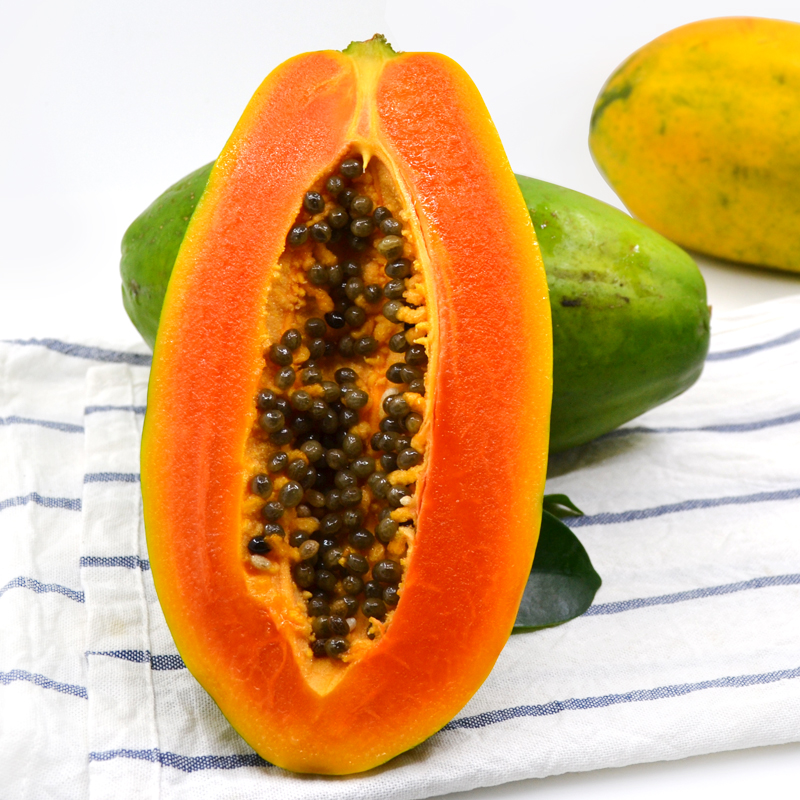 【海南红心牛奶木瓜（中白】清甜多汁