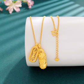 【限时克减150元】足金999 #叠戴 古法镂空调节招财貔貅金刚杵(可转动）时尚叠戴套链(YGFTL00083)预售产品下单后不退款不退货不换货不补差价预售产品下单后不退款不退货不换货不补差价