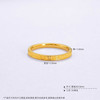 【限时克减150元】足金999 #固口戒指 #CNC #条戒 5G黄金实心回纹固口圈戒(BE5GJZ00107)（预售产品下单后不退款不退货不换货不补差 商品缩略图2