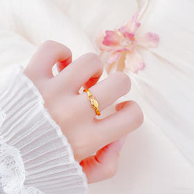 【限时克减150元】足金999.99 #蛇年新品 【精品】五9黄金实心镜面金灵蛇戒指固口女戒(BFWJJZ00063)（预售产品下单后不退款不退货不换货不补差价