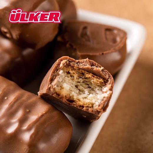 【1件起全国包邮】ULKER优客牌Albeni牛奶巧克力夹心饼干（55g*5条） 商品图2