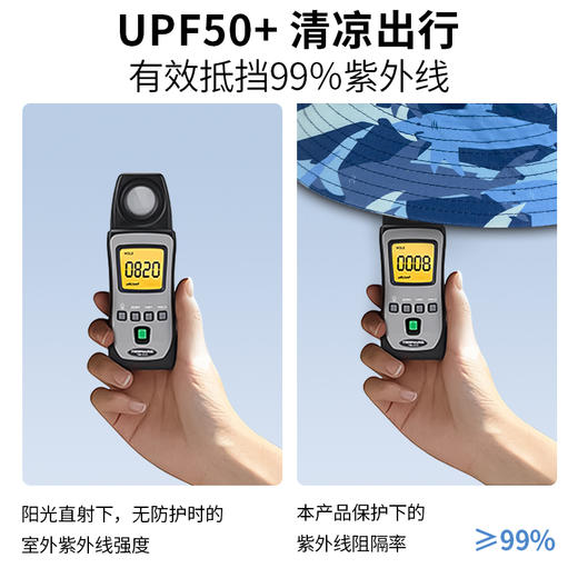 木马谣 夏季儿童速干防晒帽户外透气遮阳防晒渔夫帽808059 商品图2