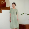 佐尔美夏季新款新中式国风时尚气质桑蚕丝连衣裙女M42LS84 商品缩略图1