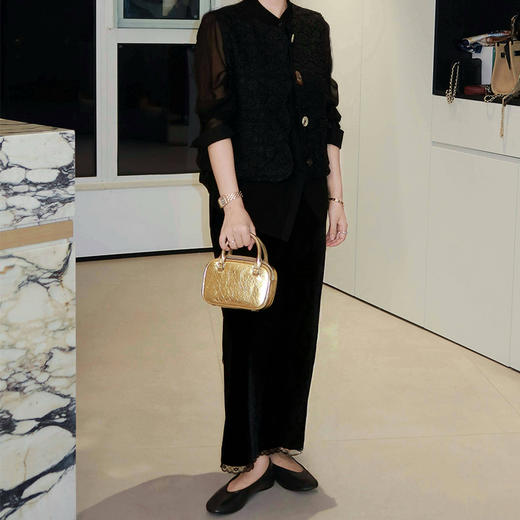 【部分现货】良木礼复古丝绒半裙（57786） 商品图0