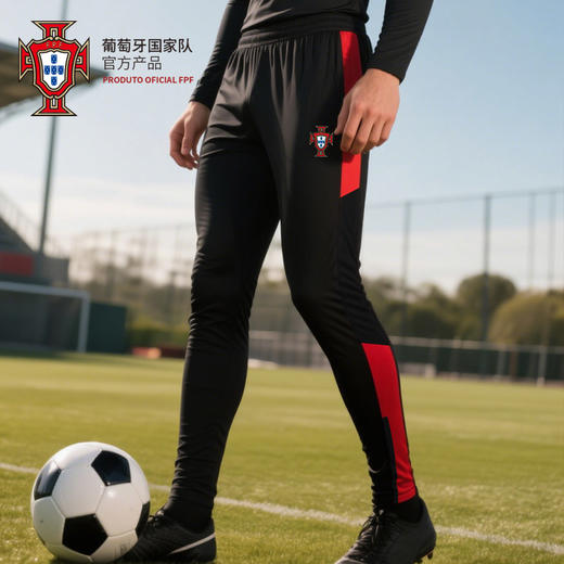 【官方正版】葡萄牙国家队 | 春夏新款休闲运动裤黑色简约百搭 商品图2