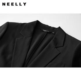 NEELLY纳俪商场同款夏季新款气质感西装外套女通勤休闲七分袖上衣N25044W04564