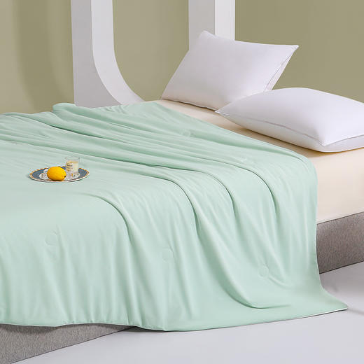 杞冠臻选 | 纺王冰淇淋凉感被 水波绿 轻薄透气 凉感抗菌 商品图3