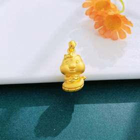 【限时7.5折】【定价黄金】足金 #蛇年新品 #生肖 【精品】3D硬金空心蝴蝶结蛇宝宝吊坠(AR3DDZ00225)（预售产品下单后不退款不退货不换货不补差（预售产品下单后不退款不退货不换货不补差