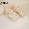 Safiya/索菲娅2025甜酷奶芙·轻便增高百搭露趾厚底松糕罗马凉鞋SFD2115407 商品缩略图10