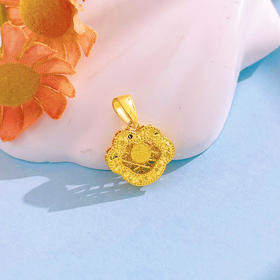 【限时7.5折】【定价黄金】足金999 #祈福 5G黄金镂空福字锁碎碎冰吊坠(AG5GDZ00207)（预售产品下单后不退款不退货不换货不补差价）