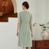 佐尔美夏季新款新中式国风时尚气质桑蚕丝连衣裙女M42LS84 商品缩略图4