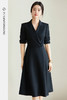 FUYAO扶摇 2025新款女神范连衣裙高级感修身显瘦国风盘扣黑色裙子 商品缩略图5