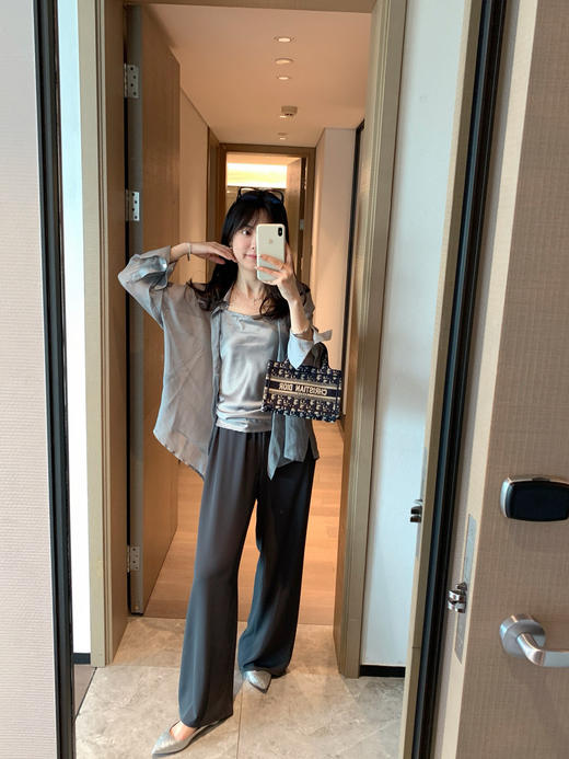 夏天降温神裤“腿神”担当  显高显瘦醋酸甩裤空气裤 商品图7