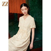 佐尔美夏季新款新中式国风时尚气质100%桑蚕丝连衣裙女M42LS42 商品缩略图2