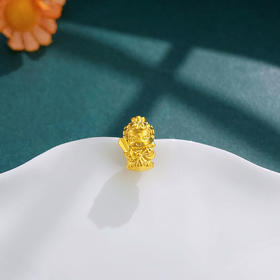 【限时7.5折】【定价黄金】足金 #生肖 无氰5D空心生肖本命守护佛转运珠护佑Diy手串编绳配件(U5DSC00279)（预售产品下单后不退款不退货不换货不补差价