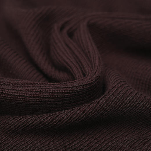 ROMI STUDIO“棕标系列"莫代尔棉纯手工勾花侧开叉针织连衣裙D4034 商品图5