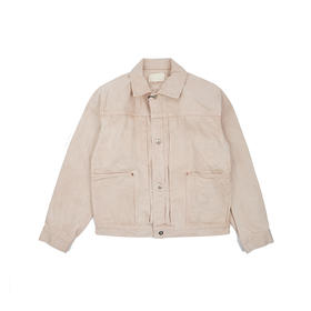 YOKO SAKAMOTO PLEATS BLOUSE 天然成衣柿子染色工装夹克外套