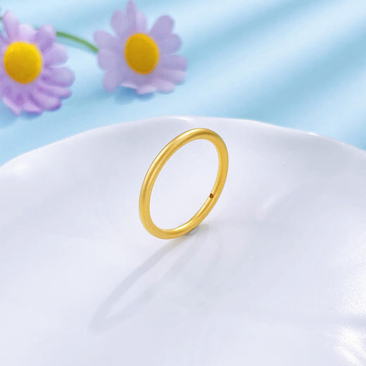 【限时克减150元】足金 3D硬金空心固口三生三世磨砂素圈戒圈戒（面宽约1.6-2mm）(AR3DJZ00020)（预售产品下单后不退款不退货不换货不补差价） 商品图1