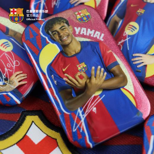 【官方正版】巴塞罗那俱乐部丨巴萨球员方形吧唧徽章马口铁球迷周边 商品图4