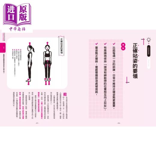 【中商原版】解决常见身形问题 女性体态改善图鉴	渡部龙哉	枫叶社出版 港台原版 商品图3