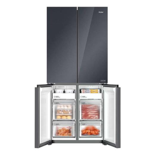 海尔 冰箱 BCD-501WGHTD1BH3U1 501升 一级能效 风冷 变频 十字对开门 钢化玻璃面板  电脑控温 触摸 商品图5