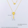 【限时克减150元】足金999 #时来运转 #CNC 【精品】5G黄金镂空影底可转动转韵·时光樱花钥匙调节套链(BN5GTL00007)（预售产品下单后不退款不退货不换货不补差价 商品缩略图5