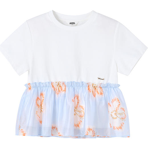 【实体店同款】女童短袖上衣夏季新款安奈儿童装AG521674 商品图5