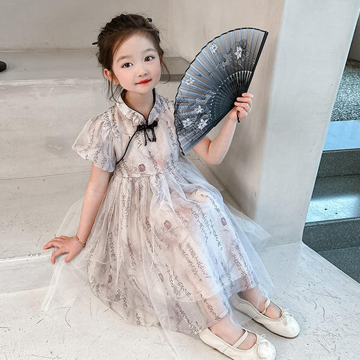 女童新中式汉服 2025新款夏季国风夏装连衣裙 商品图6