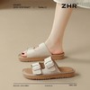 ZHR则则【金属双方扣】平底柔软沙滩鞋2025夏季百搭凉鞋勃肯拖鞋 商品缩略图1