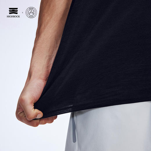 天石鹅铠甲夏季弹力舒适美利奴羊毛T恤男女同短袖户外运动速干半袖 商品图4