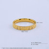 【限时克减150元】足金999 #CNC #固口戒指 5G黄金空心几何方形车花仿钻戒指固口圈戒（面宽约2.7-3.1mm）(BE5GJZ00161)（预售产品下单后不退款不退货不换货不补差价） 商品缩略图3