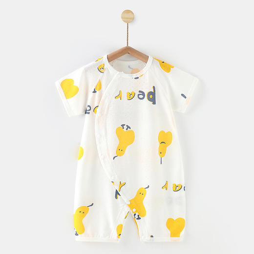 【柔软透气，宝宝舒适一夏】婴儿短袖连体衣服 新生宝宝夏天哈衣薄款 空调睡衣 夏季男女新款夏装-QQ 商品图6