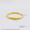 【限时克减150元】足金999 #复古风 5G黄金空心油亮光面泥鳅背素圈光圈固口手镯(BE5GSZ00006)（预售产品下单后不退款不退货不换货不补差价） 商品缩略图3