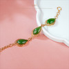 新疆国玉盟世玉【金蔓伴翠】碧玉金镶手链【带证书·顺丰物流】 商品缩略图3